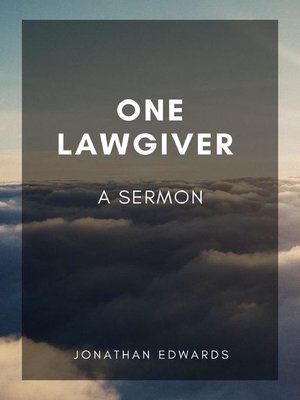 cover image of One Lawgiver